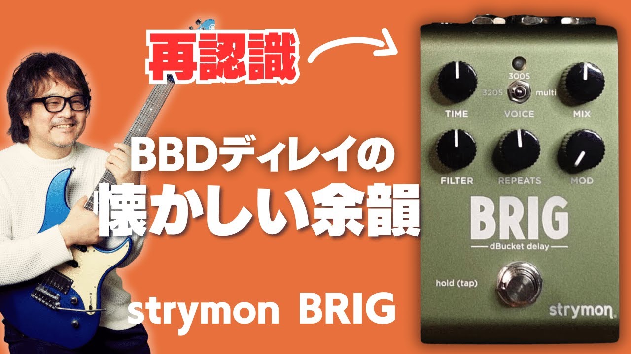 プロギタリスト鈴木健治氏によるレビュー動画！現代的BBDディレイの新基準「BRIG」