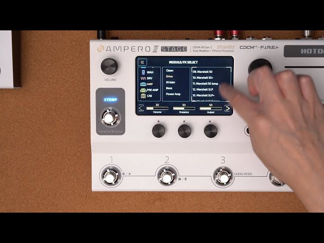 タッチパネル搭載！使い勝手を追求したマルチプロセッサー【AMPERO Ⅱ STAGE】by Benimaru