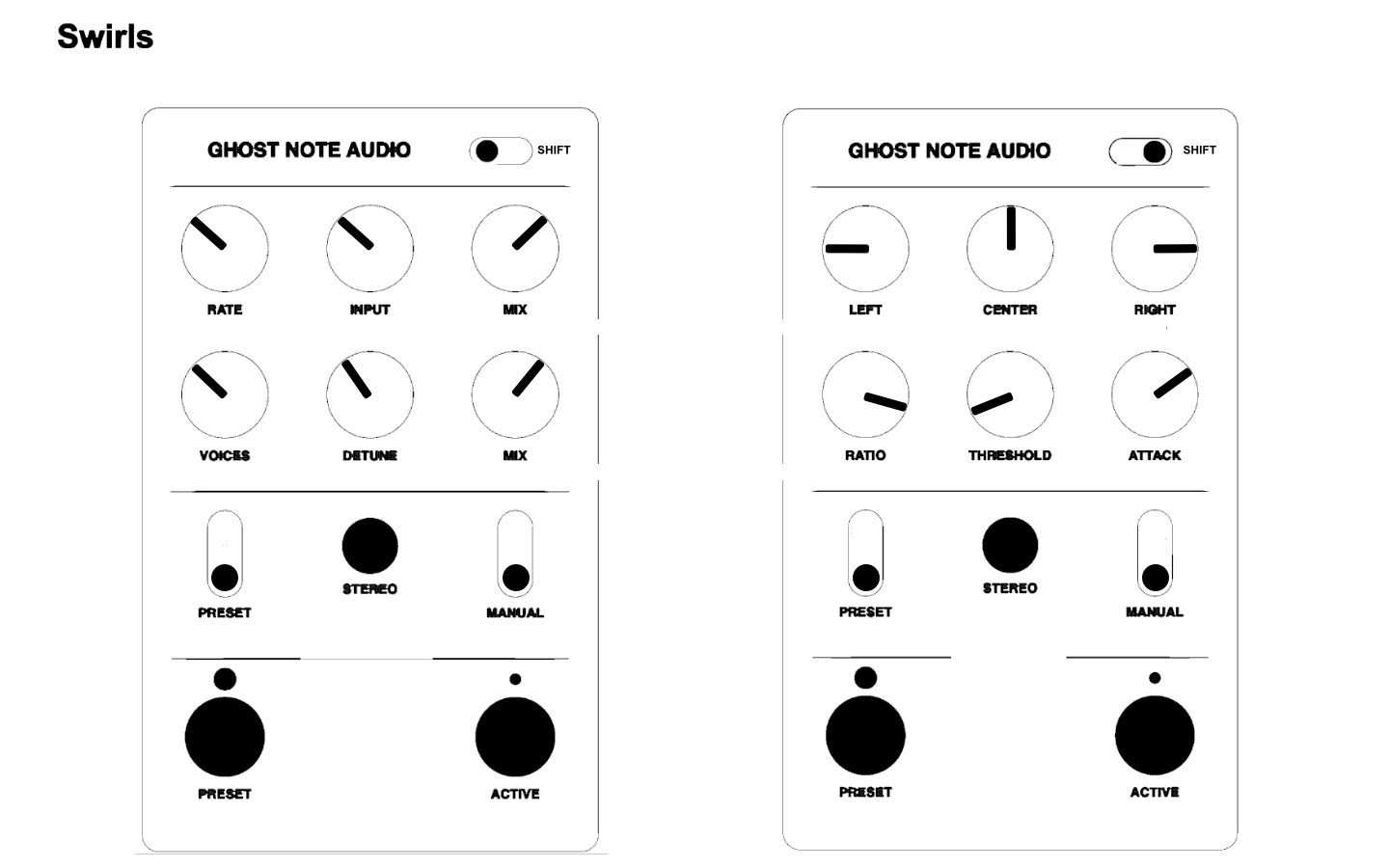 SWIRLS - High Comp 80s Clean セッティング
