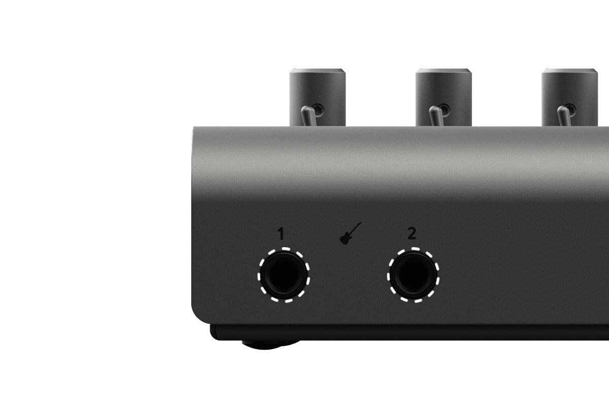 2系統のディスクリートJFET楽器入力