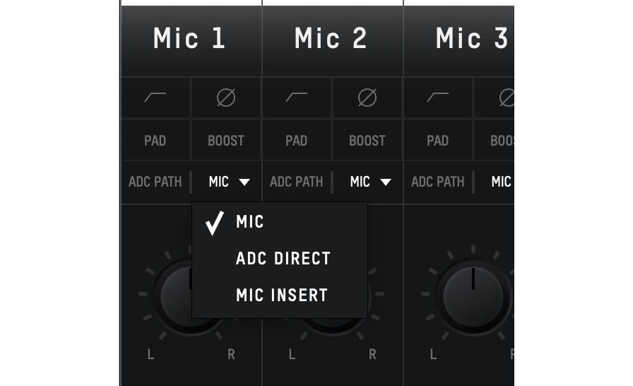 iD48 ADC Path Settings