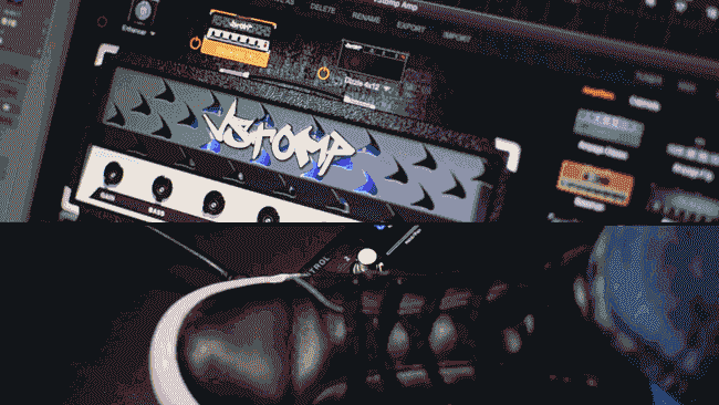 VStomp Ampアプリとの使用例