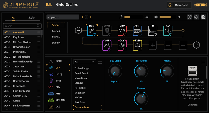 Ampero II Software Interface