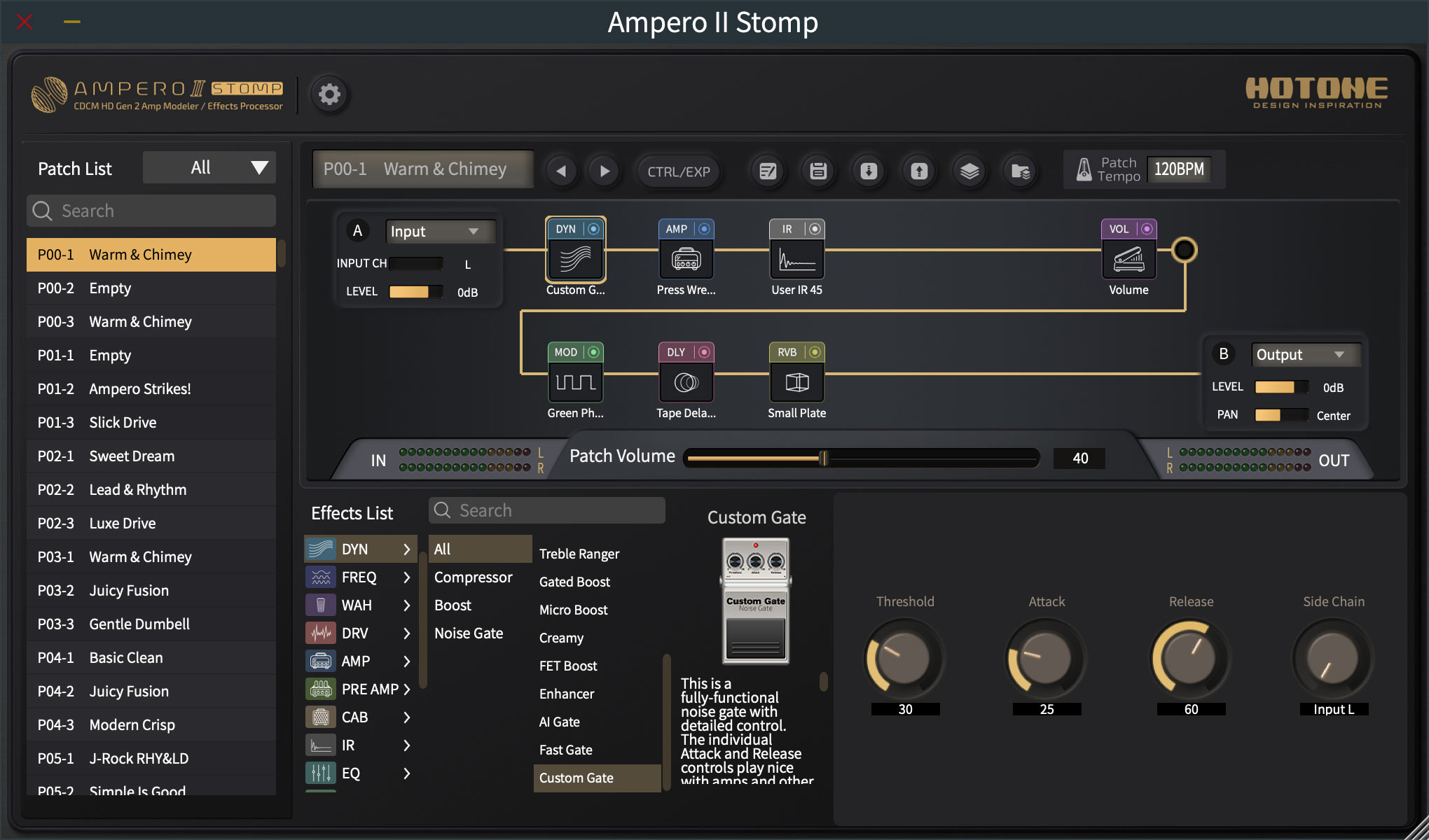 Ampero II Stomp Editor