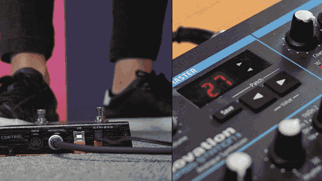 シンセサイザーとの使用例