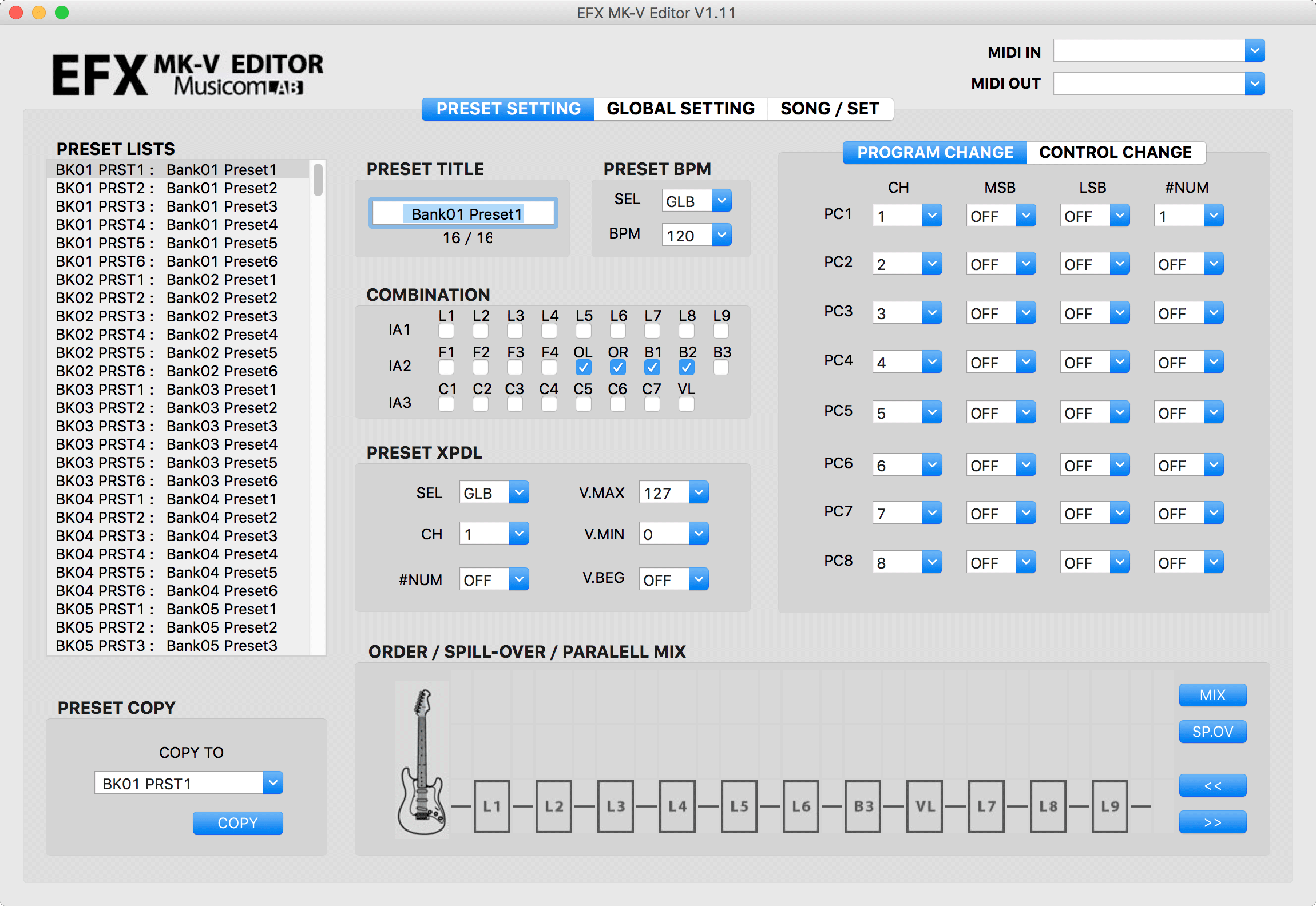 EFX MK-VI EDITOR