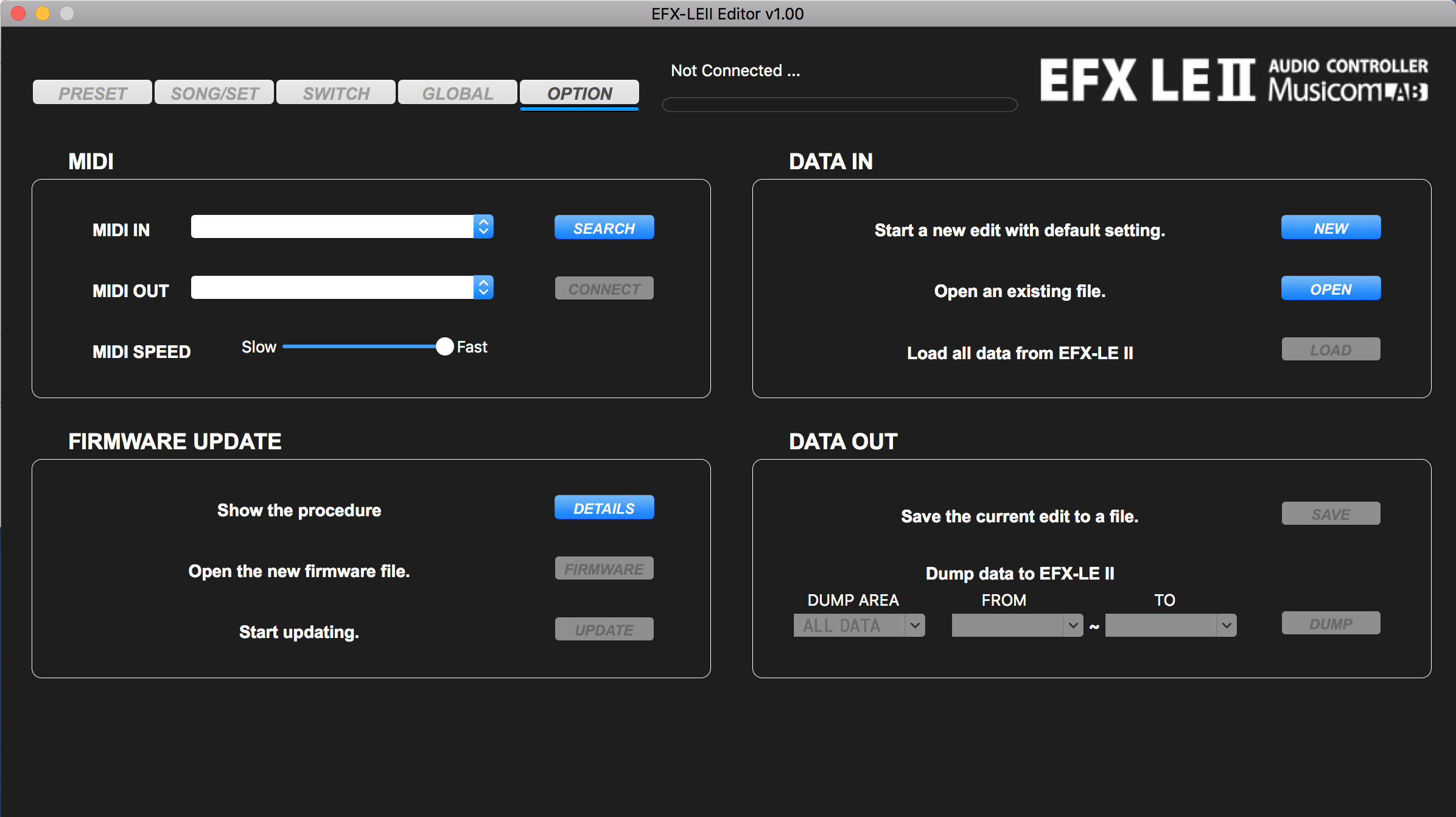 EFX-LE II Editor