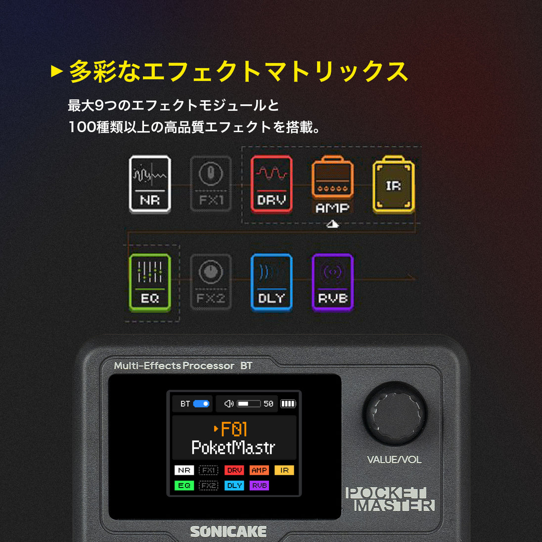 Pocket Master effect matrix