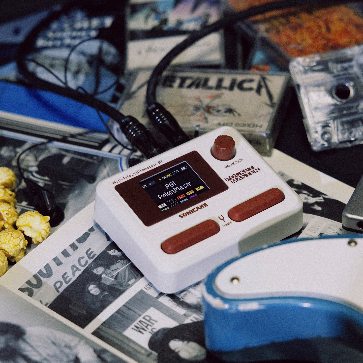 【美品セット売り】SONICAKE 多機能エフェクター（空間、揺れ物） SONICAKE Pocket Master QME-10 (ブラック) マルチエフェクター