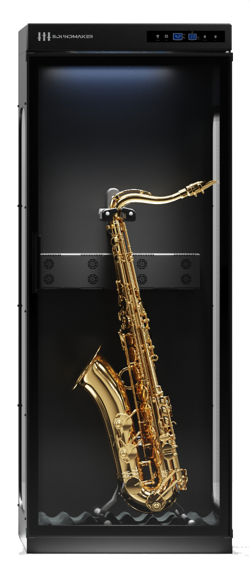 他の楽器の保管にも対応する Soundmaker ギター保管庫