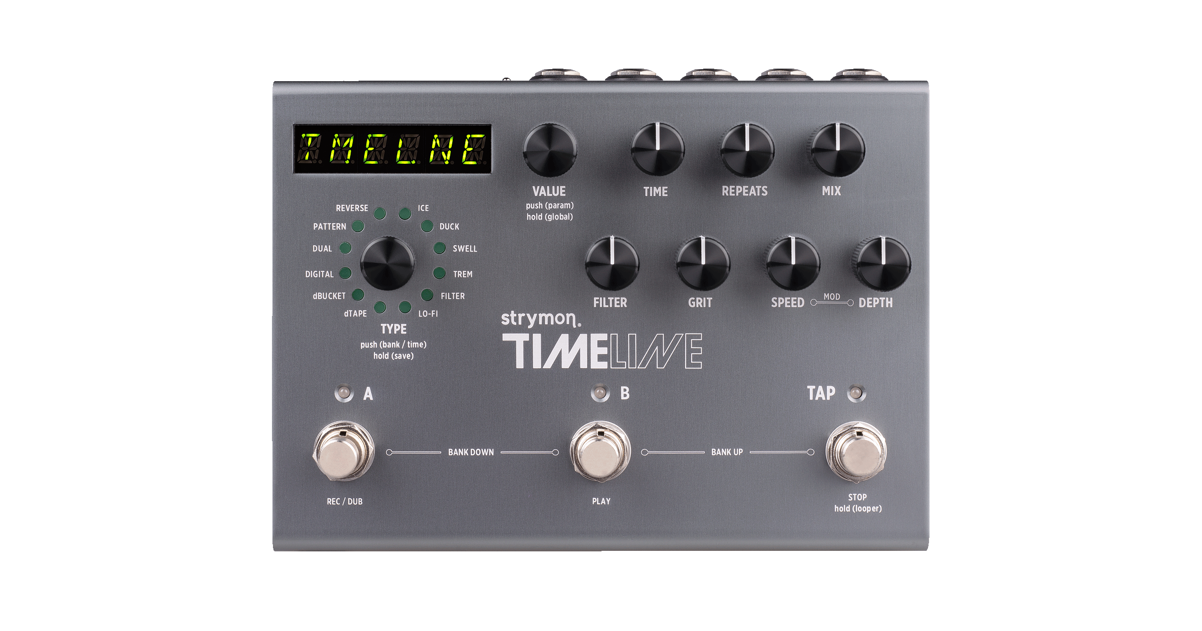 TIMELINE front panel