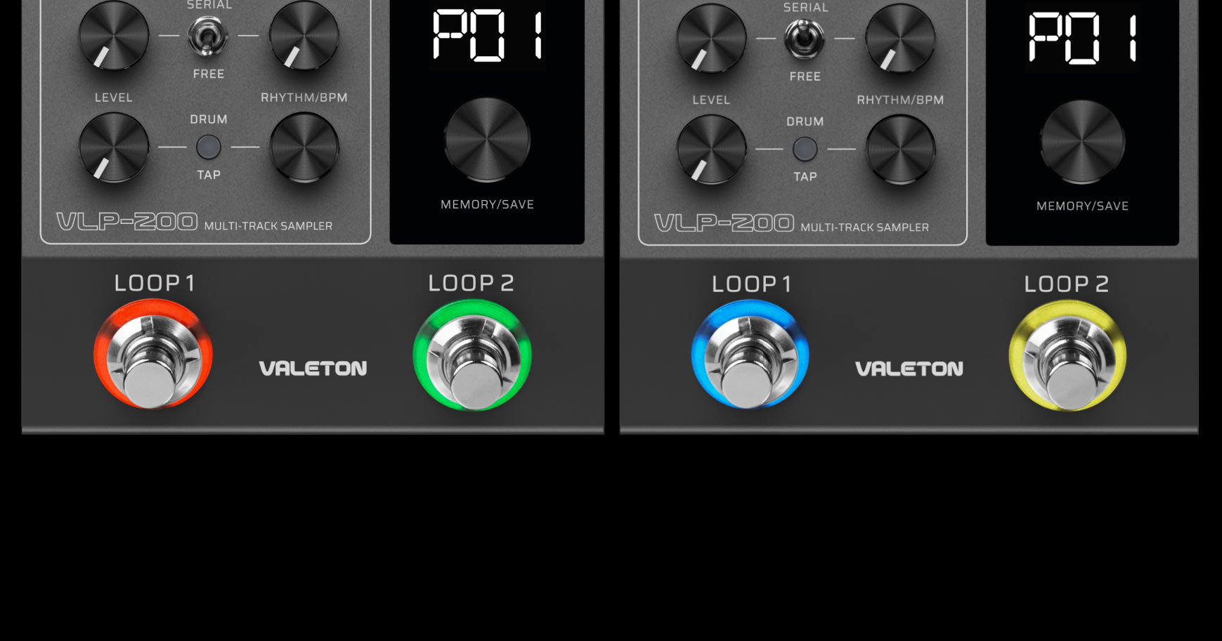 4色のループ・インジケーターライト